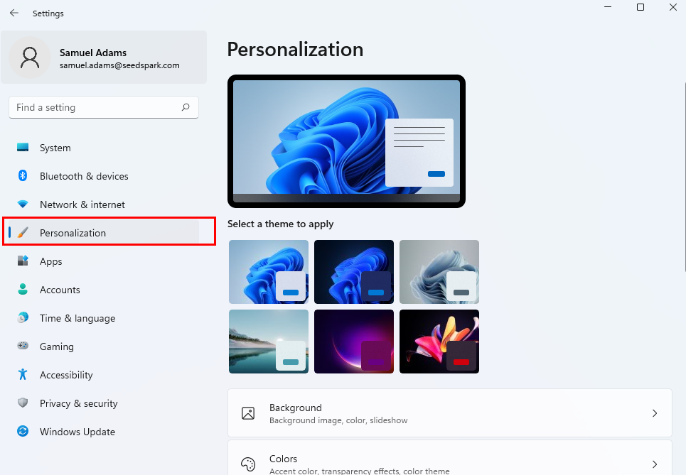 Personalization