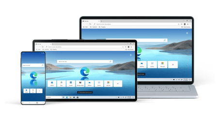 Microsoft Edge on phones, tablets, and laptops